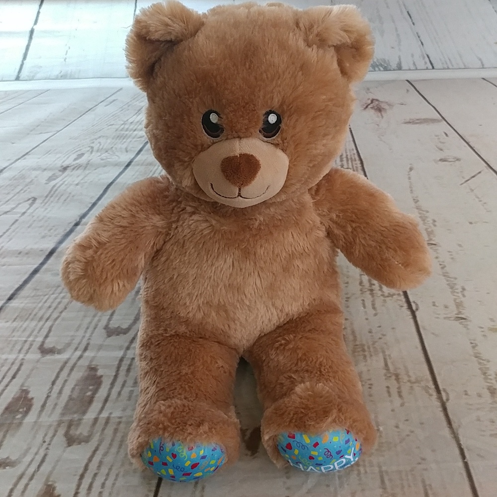 Build A Bear Workshop Happy Birthday Stuffed Teddy Bear Brown